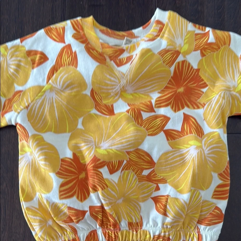 Jessica Simpson Toddler Girls Hawaiian Floral Print Two Piece Short Set!